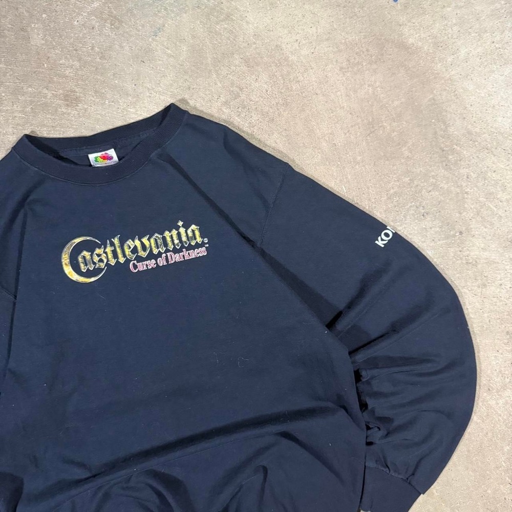 grail castlevania late 90s early 2000s promo long sleeve konami video game shirt - Picture 2 of 6
